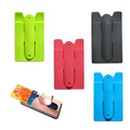 Adhesive Silicone Phone Wallet/ Slap Phone Stand